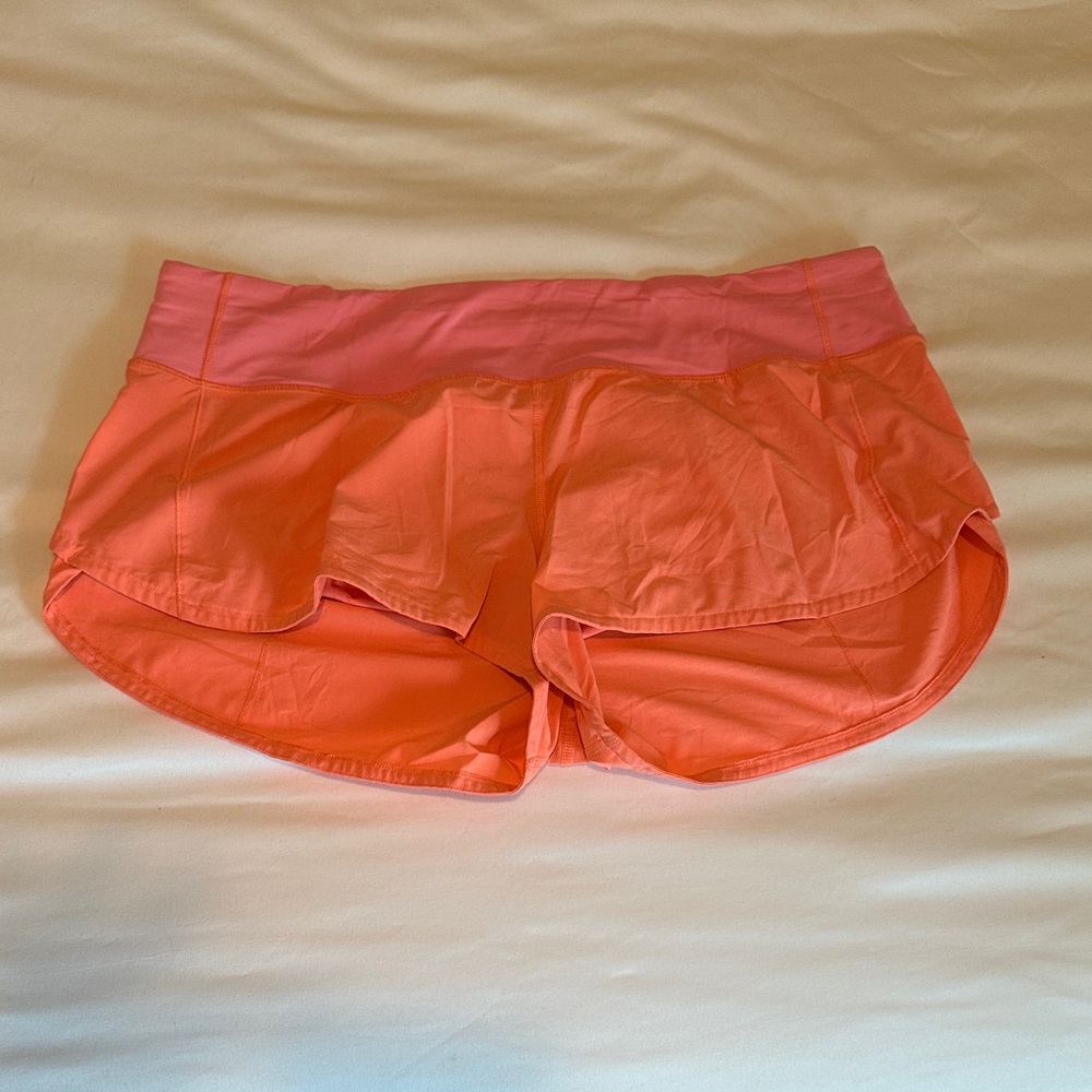 Lululemon Athletica Coral/pink Athletic Shorts